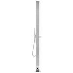 ZNTS Garden Shower with Grey Base 225 cm Stainless Steel 3070792