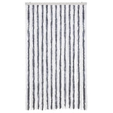 Insect Curtain Grey and White 118x220 cm Chenille 315125