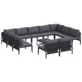 Garden Sofa Set Anthracite Steel 3379019