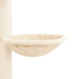 Floor to Ceiling Cat Tree Cream 258.5-284.5 cm 171717