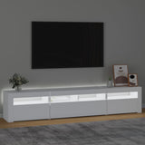 TV Cabinet with LED Lights White 210x35x40 cm 3152730
