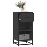 Sideboard Black 35.5x35x76 cm Engineered Wood and Metal 848954