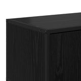 TV Cabinet 80 x 34.5 x 40 cm Black Oak Engineered Wood 8010951