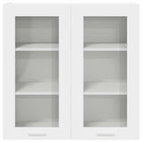 Hanging Cabinet with Door White 80 x 31 x 80 cm Engineered Wood 884322