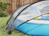 Pool Dome Folding Manual Transparent 336 x 322 x 160 cm PVC 42001104