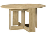 2 Drop Leaf Dining Table, Folding Dining Table for Small Space, Kitchen, Dining Room, Oak UK T3398P344454
