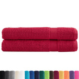 Premium Sauna Towels SOLUND 2 pcs Red 80x200 cm 600 gsm 137410