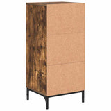 Bathroom Cabinet with Drawer Smoked Oak 39.5 x 36 x 88 cm 883399