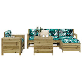 ZNTS 7 Piece Garden Sofa Set Impregnated Wood Pine 3250535