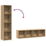 Book Cabinet/TV Cabinet Old Wood 36x30x143cm Engineered Wood 855812