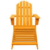 Garden Chair Orange Solid fir wood Standard Detachable 315868