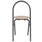 3 Piece Folding Dining Set with Storage Rack MDF and Steel 284406