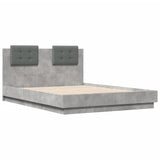 Bed Frame without Mattress Concrete Grey 135x190 cm Double 3209957
