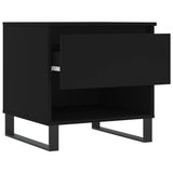 Coffee Table Black 50x46x50 cm Engineered Wood 830926