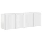 TV Wall Cabinet 2 pcs High Gloss White 59.5 x 31 x 40 cm 892338
