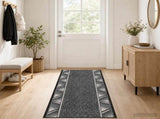 Runner Rug FLORNES Woven Grey PP 7 mm 42057412