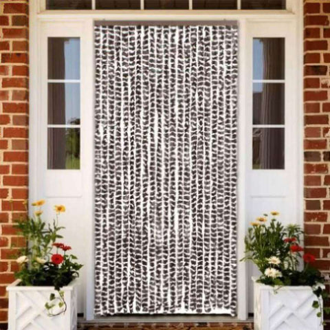 ZNTS Insect Curtain Brown and White 90x220 cm Chenille 325452
