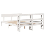Bed Frame without Mattress White 120x190 cm Small Double Solid Wood Pine 3305789