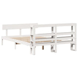 Bed Frame without Mattress White 120x190 cm Small Double Solid Wood Pine 3305789