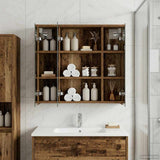 Bathroom Mirror Cabinet Old Wood 63.5 x 16 x 62.5 cm 889157