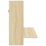 Wall-Mounted Desk Sonoma Oak 105x48x75 cm Engineered Wood 847970