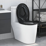 Toilet Seat Black 47 x 37 x 4 cm Duroplast 42002352