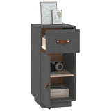 Sideboard Grey 34x40x75 cm Solid Wood Pine 820124