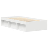 Bed Frame without Mattress White 90x190 cm Single 3203838