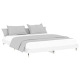 Bed Frame without Mattress High Gloss White 200x200 cm 832111