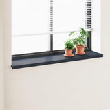 Window Sill Anthracite with wood grain 120 x 35 x 4.5 cm PVC 42046971