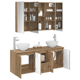 Bathroom Cabinet Set 4 pcs Artisan Oak Engineered Wood 3406350