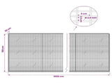 Gabion with 3.5 mm Wire and 5x2.5 cm Mesh 1000x20x150 cm 3461702