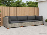 3 pcs Rattan Lounge Set with Cushions GENDT Natural Rattan 3429859