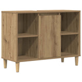 Bathroom Cabinet Artisian Oak 80x33x60 cm Engineered Wood 857134