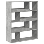 Bookcase Concrete Grey 100x33x125.5 cm Engineered Wood 3309333