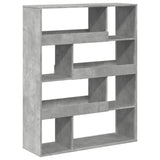Bookcase Concrete Grey 100x33x125.5 cm Engineered Wood 3309333