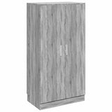 Shoe Cabinet Grey Sonoma 55x35x108 cm Engineered Wood 342669