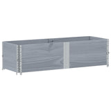 Pallet Collars 2 pcs Grey 150x50 cm Solid Wood Pine 4010299