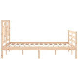 Bed Frame without Mattress 140x200 cm Solid Wood 3194961