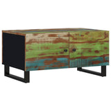 Coffee Table 80x50x40 cm Solid Wood Reclaimed&Engineered Wood 350638