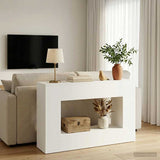 Console Table White 101 x 29 x 74 cm Engineered Wood 899861