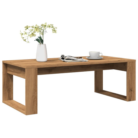 ZNTS Coffee Table Artisan Oak 102x50x35 cm Engineered Wood 856681