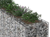 Gabion Raised Bed 3 pcs Silver 250 x 50 x 150 cm 3422235