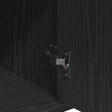 Sideboard with Drawer Black Oak 60 x 31 x 70 cm Engineered Wood 871417