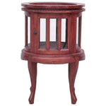Vitrine Cabinet Brown 50x50x76 cm Solid Mahogany Wood 283843