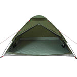 Camping Tent Dome 4-Person Olive Green Waterproof 4009636