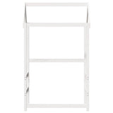 Kids' Bed Roof White 98x70x176.5 cm Solid Wood Pine 846992