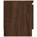 ZNTS TV Cabinet with Door Brown Oak 102x30x36 cm 823357