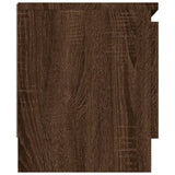 ZNTS TV Cabinet with Door Brown Oak 102x30x36 cm 823357