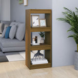 Book Cabinet/Room Divider Honey Brown 40x30x103.5 cm Pinewood 808141